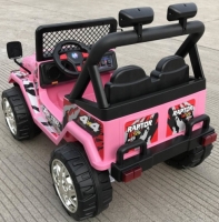 Jeep Adventure, 2 persoons 12V met afstandsbediening - Kleur:Roze