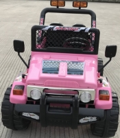 Jeep Adventure, 2 persoons 12V met afstandsbediening - Kleur:Roze